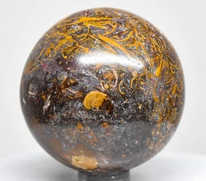 2" Mariam Fossil Jasper Sphere Polished Collectible Gemstone Mineral Ball India - Bild 1 von 5