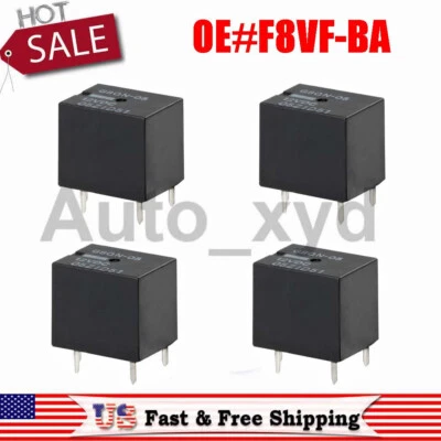 4PCS Fuel Pump Gauge Relay R303 For Ford Expedition Explorer Truck Omron F8VF-BA - Image 1 of 4