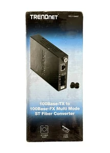 TRENDnet TFC-110MST 100Base-TX to 100Base-FX Multi Mode ST Fiber Converter - Afbeelding 1 van 5