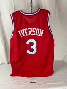 Allen Iverson signed autographed 76ers Custom Jersey PSA/DNA - Picture 1 of 5