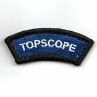 NAVY FWS TOPSCOPE TAB ARC TOPGUN MOVIE BLUE HOOK &amp; LOOP EMBROIDERED PATCH