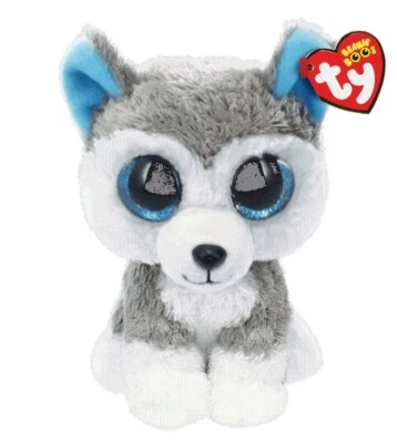 KUSCHELTIER PLÜSCHTIER TY BEANIE BOO´S SLUSH HUSKY 15 CM NEU