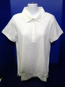Womens Clique Golf & Tennis Knit Polo Shirt - White - Size Medium - Picture 1 of 1