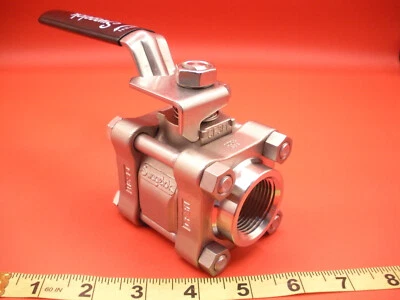 Swagelok SS-65TF16 Ball Valve Stainless Steel 3 pcs 60 Ser PTFE 1" FNPT New Nnb - Image 1 of 4