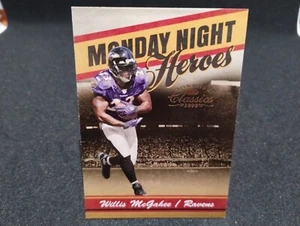2008 Donruss Classics Monday Night Heroes Gold /100 Willis McGahee #MNH-24 - Picture 1 of 2