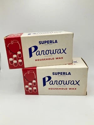 2 Boxes Vintage Parowax Household Wax Candles Skis Surf Boards Paraffin 1lb each - Image 1 of 3