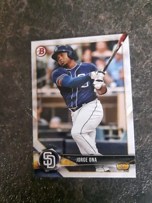 2018 Topps Bowman Prospects Rookie Jorge Ona RC Card# BP105 - Image 1 of 2