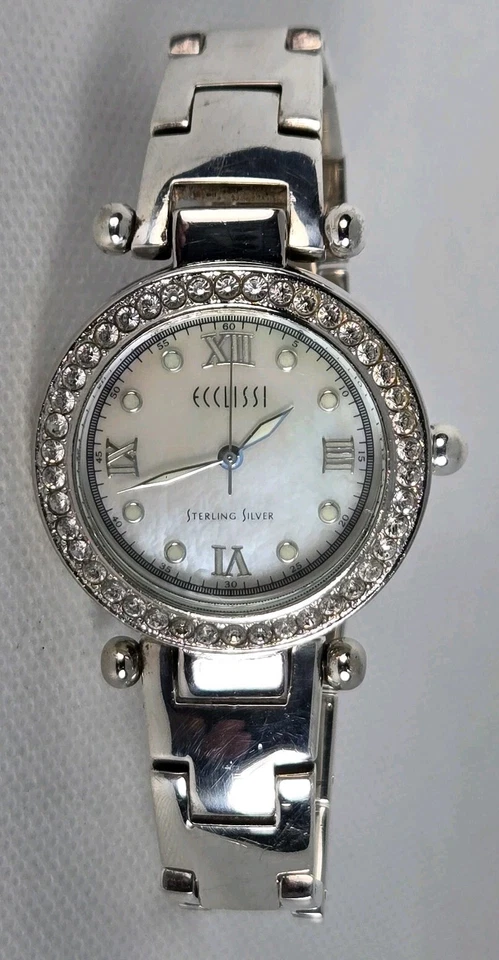 ECCLISSI STERLING SILVER  WOMEN'S 31mm  925 SILVER CASE  AND BAND  DUST PROOF  - Image 1 of 4