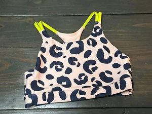 DSG Dick's Sporting Goods girls Sports bra size L Large 14 pink & navy blue EUC - Picture 1 of 3