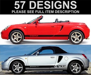 para toyota mr2 rayas laterales calcomanías pegatinas gráficos rayas toyota mk3 - Imagen 1 de 1
