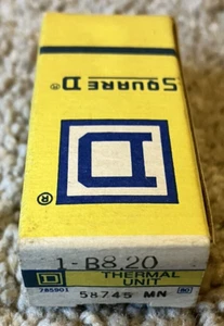 NIB SQUARE D OVERLOAD RELAY THERMAL UNIT #B8.20 - Picture 1 of 2