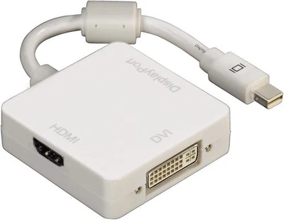 Hama 3 In 1 Adapter Für Mini-DisplayPort Und DVI-D/DMI Kupplung - Bild 1 von 4