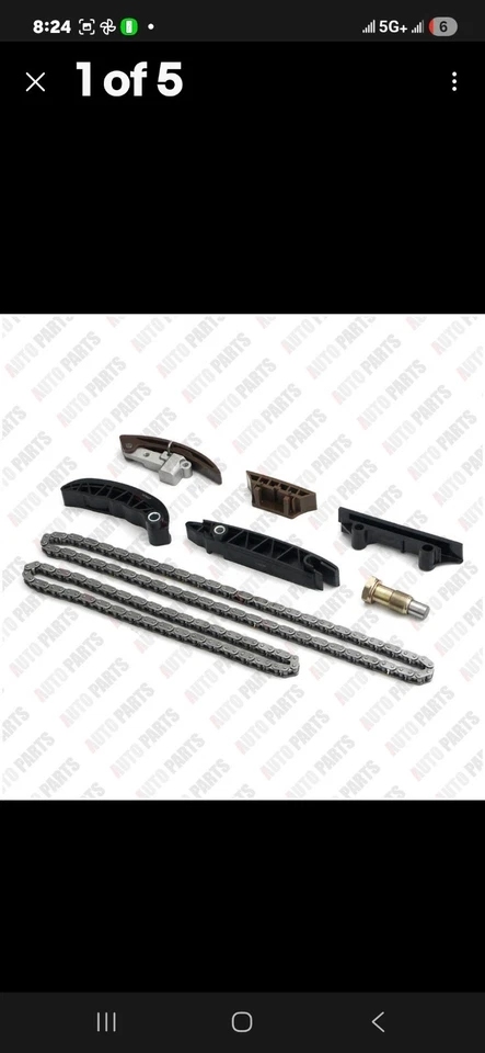 8 件装定时链条指南套件兼容保时捷 VW CC Touareg 奥迪 Q7 3.6 — 第 1/3 张图片