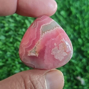 72.10 Cts Natural Pear Rhodochrosite Unique Cabochon Gemstone 34X33X6 MM - Picture 1 of 6