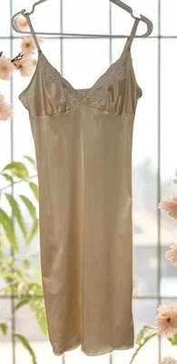 Vestido De Colección Maidenform Wise Buys Nylon Babydoll Slip Midi Talla 32 Beige Unión EE. UU. Foto 1 de 4