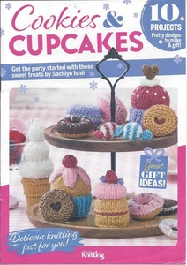 Little booklet of 10 knitting patterns for cookies & cupcakes etc in DK - Picture 1 of 1