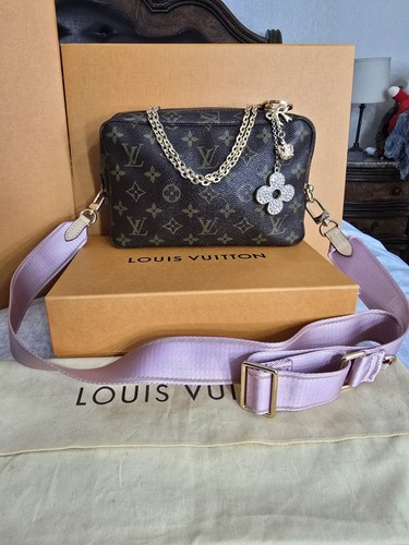 LOUIS VUITTON（LV） Borsa a tracolla cosmetica vintage Louis Vuitton Monogram Compiegne 23 personalizzata