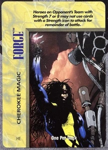 Fleer 1996 OverPower Marvel - FORGE - Cherokee Magic Card IQ Rare OPD - Picture 1 of 2