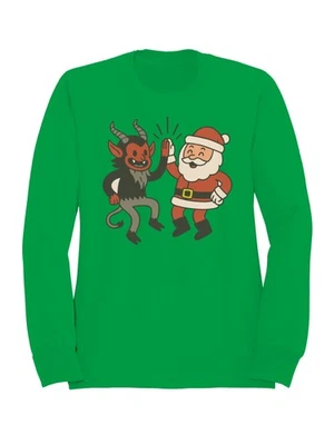Sudadera para mujer Santa and Krampus Unite Foto 1 de 3