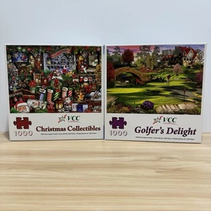 2 Vermont Christmas 1000 Teile Puzzle Weihnachten Sammlerstücke & Golfer’s Delight - Bild 1 von 18