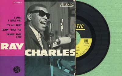 RAY CHARLES / I Want A Little Girl / ATLANTIC 212034 Pressing France 1961 EP VG+ - Image 1 of 4