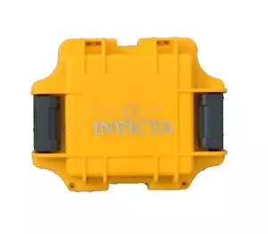 Invicta Watch Case Yellow 1 Slot Impact Resistant Waterproof NWOT - Picture 1 of 3