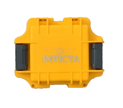 Invicta Watch Case Yellow 1 Slot Impact Resistant Waterproof  NWOT - Image 1 of 3