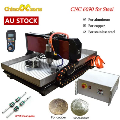 Steel CNC 6090 4 Axis Router Engraving Machine Linear Guide For Metal Copper AU - Image 1 of 4