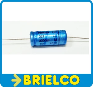 CONDENSADOR ELECTROLITICO AXIAL 3300MF 3300UF 10V 85º 13X30MM PHILIPS BD5460 - Imagen 1 de 1