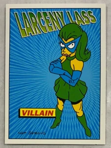 SkyBox 1994 THE SIMPSONS #R4 Radioactive Man Larceny Lass Collector Trading Card - Picture 1 of 2
