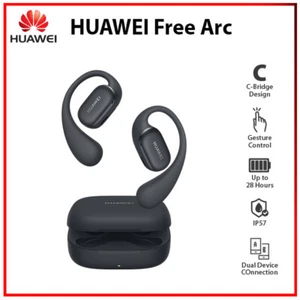 Hwei FreeArc BLACK TWS Wireless Bluetooth Dual Device Connect Earphone Earbuds - Picture 1 of 5