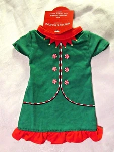 Wondershop ELF Weihnachten Nachthemd Pyjama Kleid 18" Our Generation AG Mädchen Puppe - Bild 1 von 5