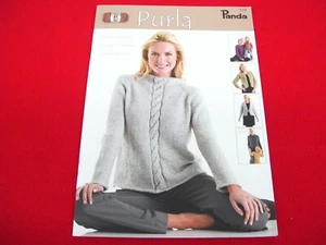 CARDIGANS PATTERN BOOK PANDA PURLA KNIT KNITTING GUIDE 9 PATTERNS #219 219 - Picture 1 of 9