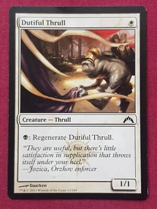 Magic The Gathering GATECRASH DUTIFUL THRULL tarjeta blanca Magic The Gathering - Imagen 1 de 2
