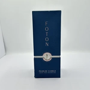 Foton Pearled Candle 18oz - Festive Fir Scented Luxury Non-Toxic Soy Wax Gift - Picture 1 of 8