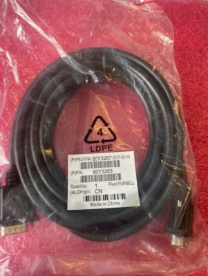 80Y3267 IBM Toshiba  Monitor VGA Cable 3.8M Black - Image 1 of 2
