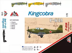 AMG 72412 Bell P-63A Kingcobra (AF soviético) 1/72 - Imagen 1 de 4