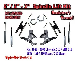 5" / 2-3" Lift Kit Brakes Shocks FOR 1982 -05 Chevy S-10 GMC S-15 Sonoma Blazer - Picture 1 of 1