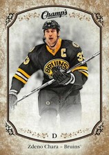 2015-16 Upper Deck Champ's Gold Variant Front #60 Zdeno Chara