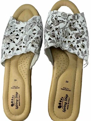 Spring Step 42 / 10.5 - 11 Estella Wedge Sandal Made In Italy Leather Upper - Image 1 of 4