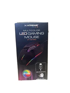 Xtreme Tech Multicolor LED Gaming Mouse, RGB 2400 DPI Max, 4 Button Control - Picture 1 of 1