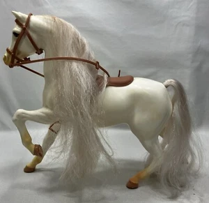 🐎 Vintage Barbie Blinking Beauty Horse #5087 weiß 1987 Wimpern Sattel Original - Bild 1 von 20