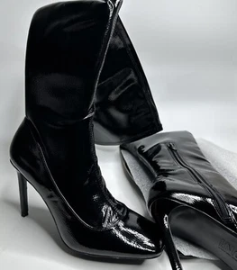 INC International Concepts Womens Keenah Boots Black Patent Over Knee Wet Size 8 - Picture 1 of 5