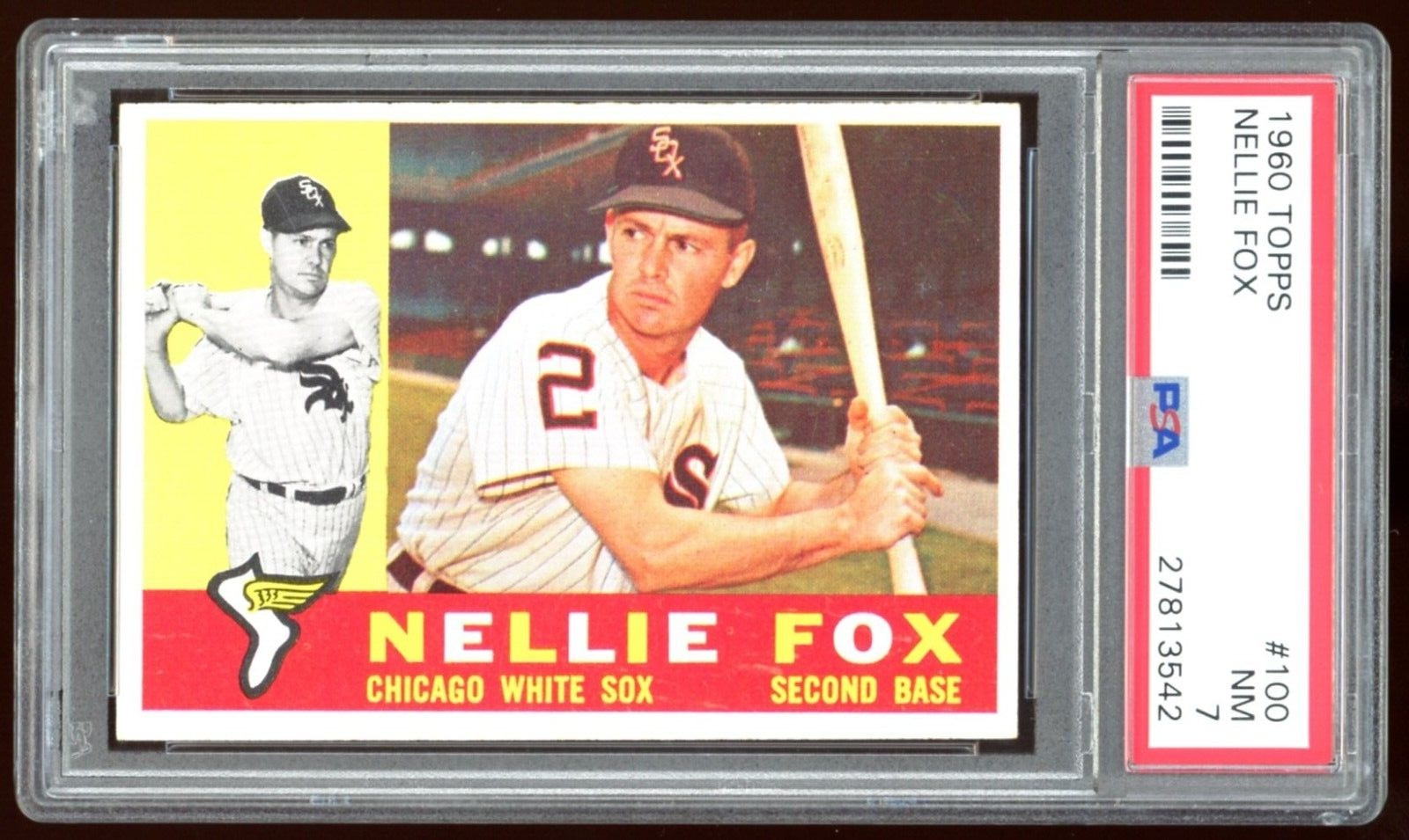 1960 Topps Nellie Fox #100 PSA 7 NM