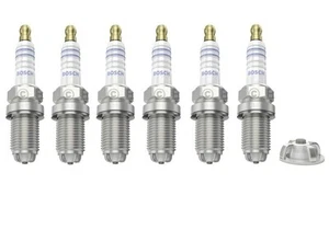 Spark Plugs x 6 Bosch Fits Porsche Boxster 986 2.7 S 3.2 911 996 3.4 3.6 Carrera - Picture 1 of 3