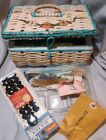Vintage Wicker Sewing Basket/Box Small Japan Woven Box for Sewing 7"×5"×4"