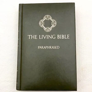 The Living Bible Paraphrased Tyndale House Green Padded Hardcover 1971 - Picture 1 of 11