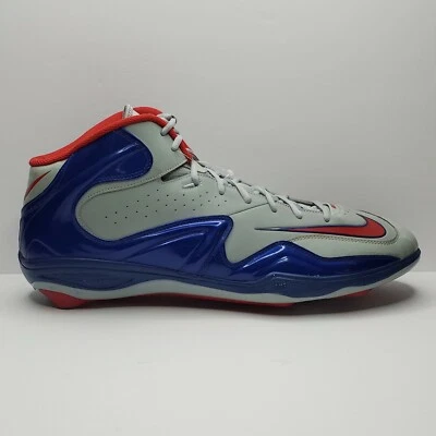 Nike Zoom Merciless Football Cleats Mens 17 New Mid Lineman Red Blue Gray 548529 - Image 1 of 4