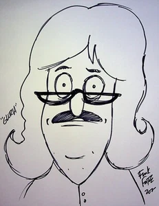 HAMBURGUESAS BOB Animación Pin-up FIRMADAS Frank Forte 8.5x11 - Imagen 1 de 2