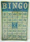 Plateau en verre rectangulaire vintage décoré à la main carte de bingo décor plat 